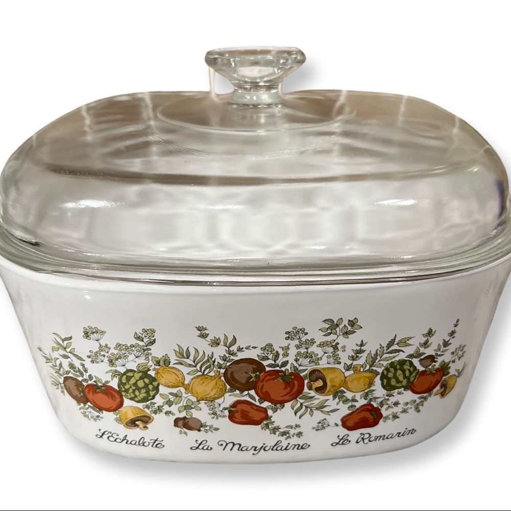 VTG CORNINGWARE A-5-B Spice Of Life 5 Qt L'Echalote La Marjolaine Le Romarin - Picture 6 of 8